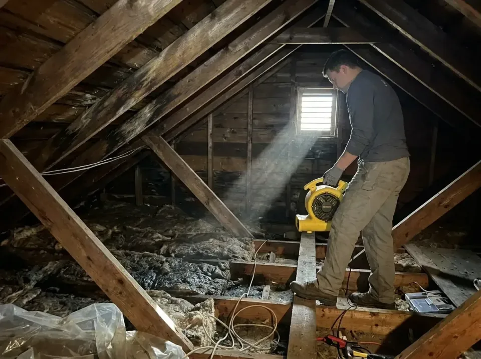 attic-water-damage-drying-proc-007 — frequently asked questions, Emergency Water Extraction & 24/7 Flood Response in Fergus…